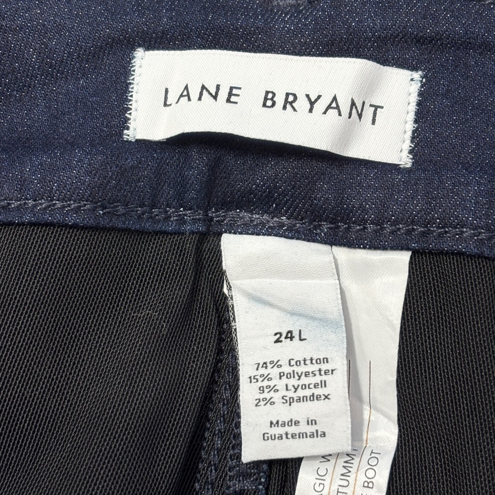 Lane Bryant Tighter Tummy Super Stretch Dark Wash Jeans - 24 LONG NWT - Picture 7 of 9